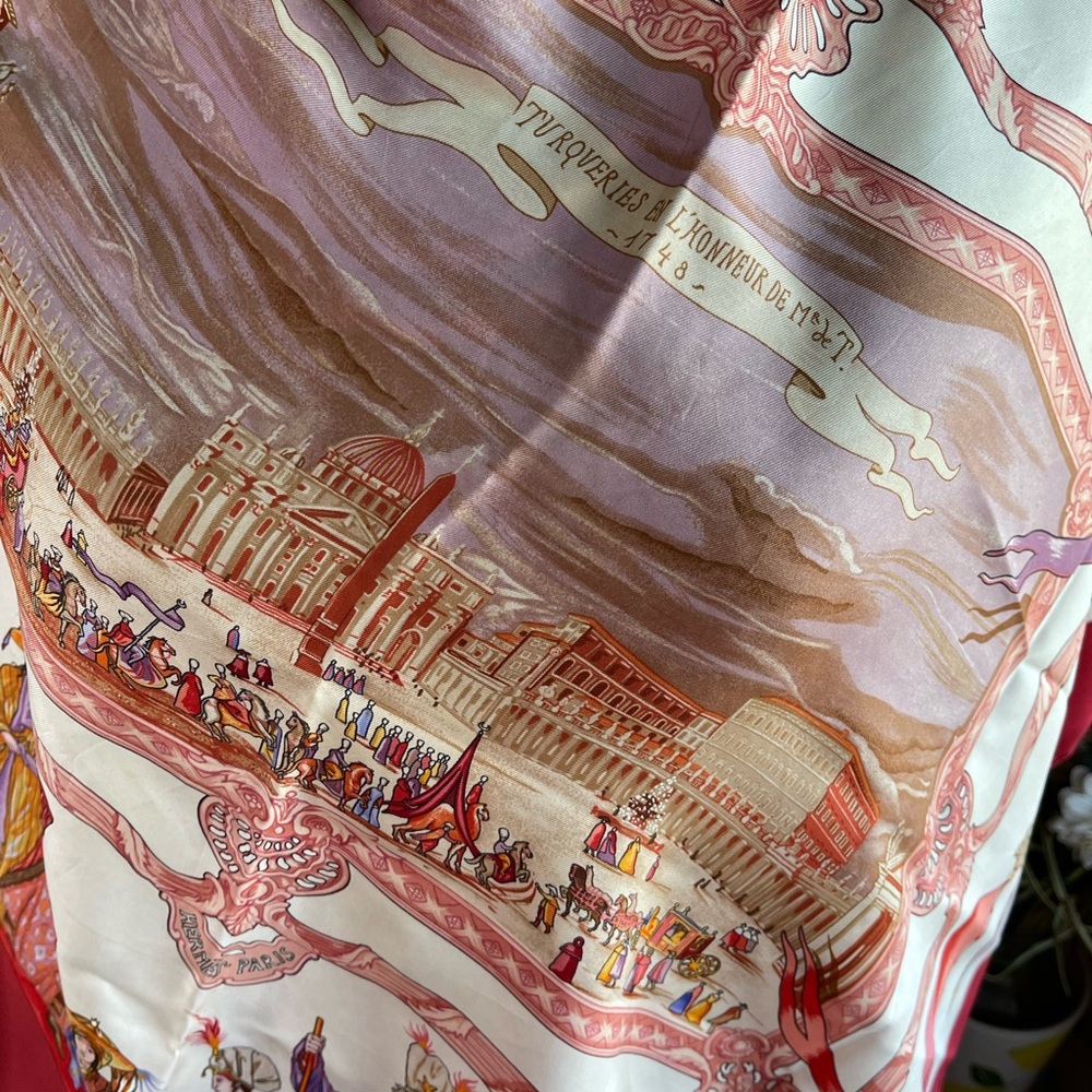 COPY - Hermès Turqveries En L’Honneur De Mr Le T. Silk Scarf. - Picture 10 of 16